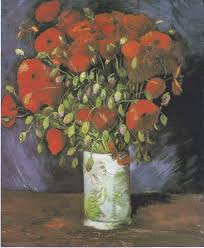 In paris, van gogh enlivened his palette by painting bouquets of flowers in random combinations to study the range of natural hues. Datei Van Gogh Vase Mit Rotem Klatschmohn Jpeg Wikipedia