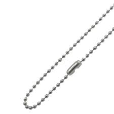 stainless steel ball chain necklace