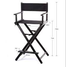gloris gloris black makeup chair size