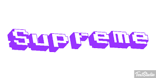 supreme word animated gif logo designs