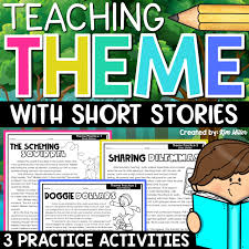 short stories finding theme worksheets