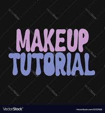 makeup tutorial hand drawn lettering