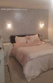 Glamour Silver Glitter Wallpaper Fabric