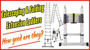 folding telescoping aluminum ladder