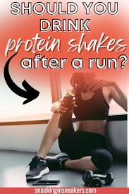 protein shake after running