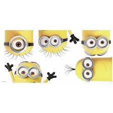 Despicable Me 3 King Minions Giant L And Stick Wall Decals Yellow