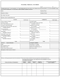 Personal Financial Statement Template Excel Balance Sheet