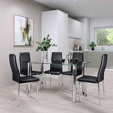 Lunar Dining Table 6 Leon Chairs