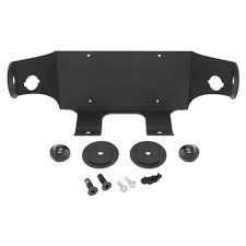 The front license plate bracket clearly has holes designed to accept a bolt to hold the license plate to the vehicle. F 150 Svt Ford Lightning Rear License Plate Bracket Kit 93 95
