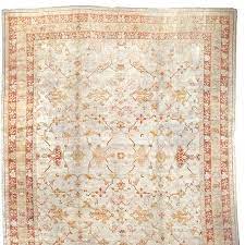 a late 19th century oushak carpet is on