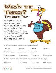 The trivia geek is on ext. Thanksgiving Who S The Turkey Trivia