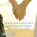 He Who Finds a Wife