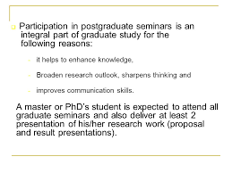 Postgraduate Seminar Guidelines Ppt Download