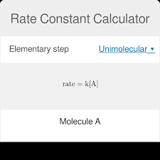 Rate Constant Calculator