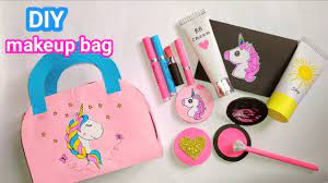 diy unicorn paper makeup bag how to