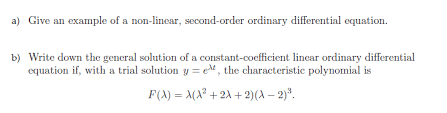 Order Ordinary Diffeial Chegg