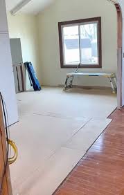easiest process to lay new plank flooring
