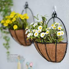 Half Round Planter Basket Wall Hanging