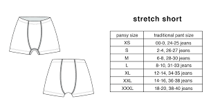 underwear size chart