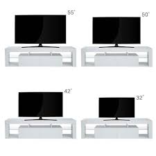 63 In White Modern Wall Mounted Tv