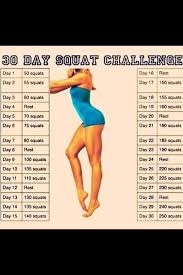 Squat Challenge This Is A Really Great Chart By Raychel