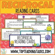 reciprocal reading cards top teaching