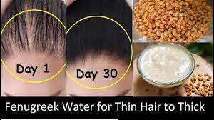 use fenugreek water hair mask to turn