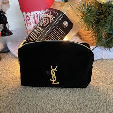 ysl makeup bag featuring the clic