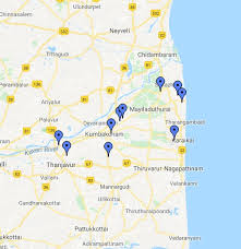 Tamil nadu printable hd blank map. Navagraha Temples Google My Maps
