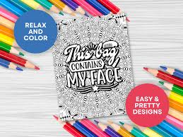 makeup e coloring page graphic by