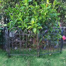 Strong Metal Garden Fence Panels Raised