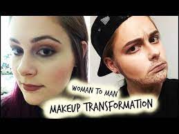 woman to man makeup transformation