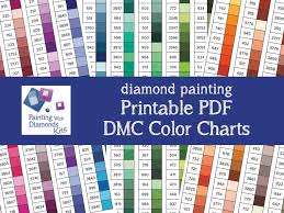 Pdf Printable Dmc Color Charts Diamond Painting Drill Color