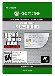 Jul 08, 2019 · fresh&modded gta accounts are selling with competitive prices. Amazon Com Grand Theft Auto V Great White Shark Cash Card Xbox One Digital Code Video Games
