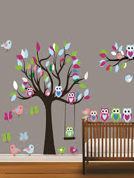 Tree Owl Wall Sticker For Living Room