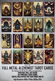 Set of 20 Full Metal Alchemist Tarot Cards Digital Downloads - Etsy