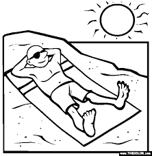 Welcome to our collection of free beach coloring pages. Beach Online Coloring Pages