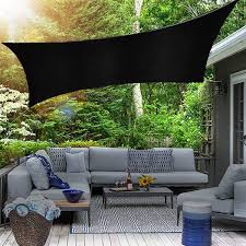 Oypla 3m X 4m Sun Shade Black