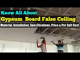 gypsum false ceiling installation
