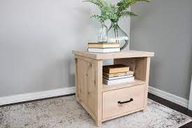 How To Build A Side Table With Storage