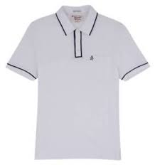Details About Original Penguin The Earl Polo Shirt Bright White Dark Sapphire