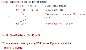 Factoring A Trinomial With A Lead
