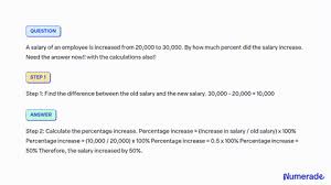 a salary of an employee is increased
