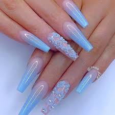 Acrylic nails often get a lot of bad press. 20 Best And Most Awesome Blue Acrylic Nails Nail Art Designs 2020
