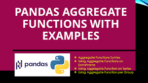 pandas aggregate functions with