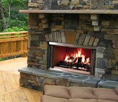Montana Outdoor Wood Fireplace By