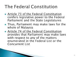 Federalism is a political system in which the national government and the smaller governments (states or provinces) each have their own powers that are specified by the constitution. Chapter 1 Introduction To Law And The Malaysian Legal System Ppt Video Online Download