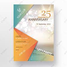 anniversary party poster template
