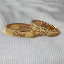 always in style gold name couple bands