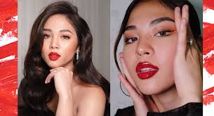 here are 5 red lipstick looks janella